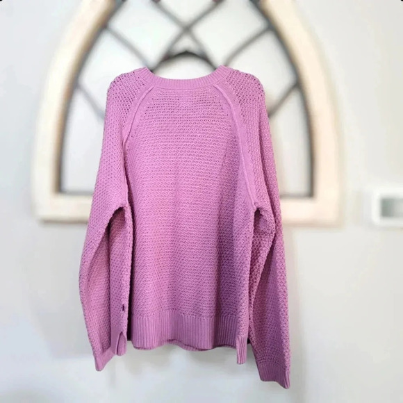 Gap Women's Textured Sweater Size 2XL Orchid Haze - Picture 5 of 9